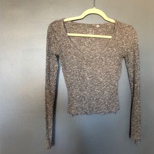 Heathered Grey Crop Top